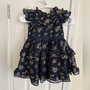 Floral Ruffle Kids Dress